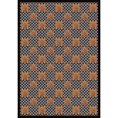 Any Day Matinee Queen Anne 3'10" x 5'4" Area Rug in Color Black
