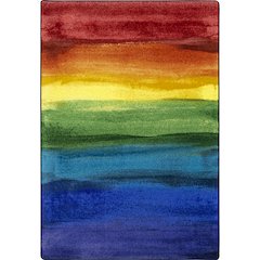 Kid Essentials Rainbow Magic 5'4" x 7'8" Area Rug in Color Rainbow