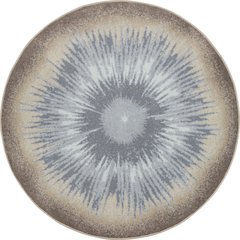 Kid Essentials Rare Earth 5'4" Round Area Rug in Color Sandstone