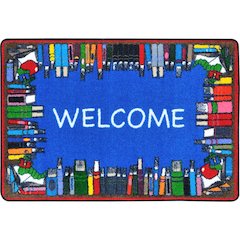 Kid Essentials Read & Learn 2'8" x 3'10" Area Rug in Color Multi