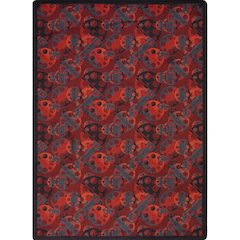 Any Day Matinee Reeling 3'10" x 5'4" Area Rug in Color Burgundy