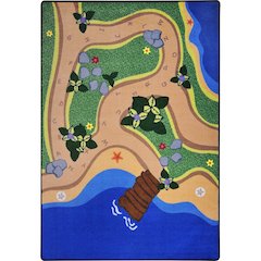Kid Essentials Sandy Shores 5'4" x 7'8" Area Rug in Color Multi