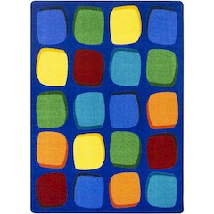 Kid Essentials Seat Yourself 5'4" x 7'8" Area Rug in Color Multi