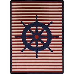 Kid Essentials Set Your Course 3'10" x 5'4" Area Rug in Color Blue