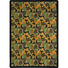 Kaleidoscope Shamrock 3'10" x 5'4" Area Rug in Color Multi