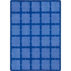 Kid Essentials Simply Squares 7'8" x 10'9" Area Rug in Color Multi