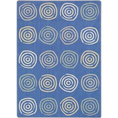 Kid Essentials Simply Swirls 5'4" x 7'8" Area Rug in Color Pastel