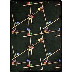 Games People Play Snookered 3'10" x 5'4" Area Rug in Color Emerald