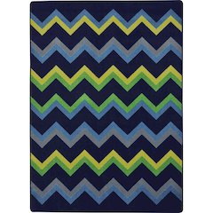 Kid Essentials Sonic 5'4" x 7'8" Area Rug in Color Navy