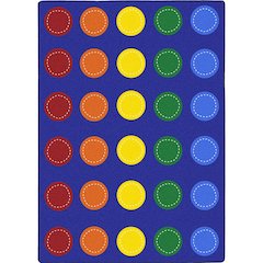 Kid Essentials Spaces and Places 7'8" x 10'9" Area Rug in Color Multi