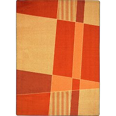 Kid Essentials Spazz 3'10" x 5'4" Area Rug in Color Orange