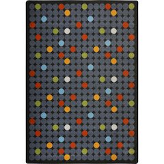 Playful Patterns Spot On 3'10" x 5'4" Area Rug in Color Licorice