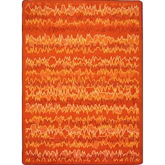 Kid Essentials Static Electricity 3'10" x 5'4" Area Rug in Color Orange