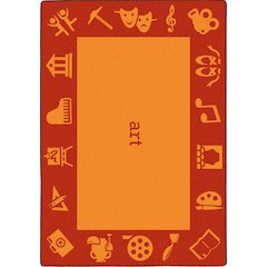 Kid Essentials STEAM 5'4" x 7'8" Area Rug in Color Art