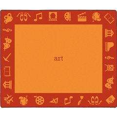 Kid Essentials STEAM 10'9" x 13'2" Area Rug in Color Art