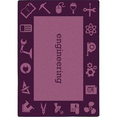 Kid Essentials STEAM 5'4" x 7'8" Area Rug in Color Engineering