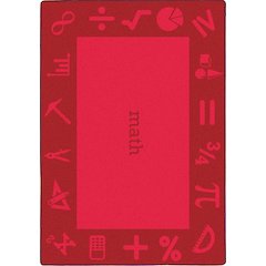 Kid Essentials STEAM 5'4" x 7'8" Area Rug in Color Math