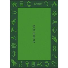 Kid Essentials STEAM 7'8" x 10'9" Area Rug in Color Science