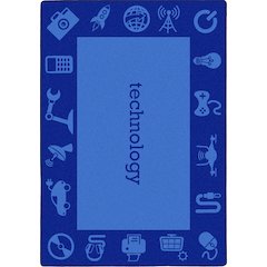 Kid Essentials STEAM 5'4" x 7'8" Area Rug in Color Technology