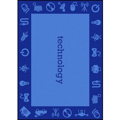 Kid Essentials STEAM 7'8" x 10'9" Area Rug in Color Technology
