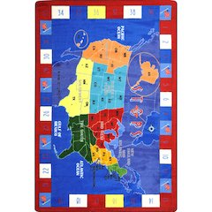 Kid Essentials STOPS 5'4" x 7'8" Area Rug in Color Multi