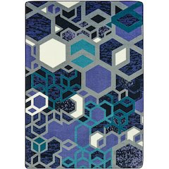 Kid Essentials Structured 5'4" x 7'8" Area Rug in Color Violet