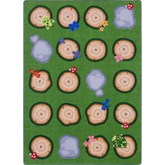 Kid Essentials Stumped 5'4" x 7'8" Area Rug in Color Multi