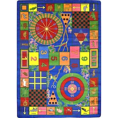 Kid Essentials Teacher's Pet 5'4" x 7'8" Area Rug in Color Multi