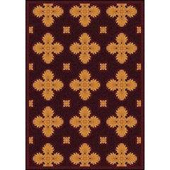 Any Day Matinee Tivoli 3'10" x 5'4" Area Rug in Color Burgundy
