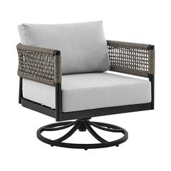 Felicia and Argiope 3 Piece Patio Outdoor Swivel Seating Set