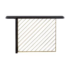 Monaco Black Wood Console Table with Antique Brass Accent, Black Red-Shiny Wooden