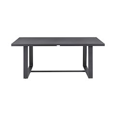 Menorca Outdoor Patio Dining Table in Aluminum