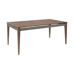 Orbit Outdoor Patio Dining Table in Weathered Eucalyptus Wood