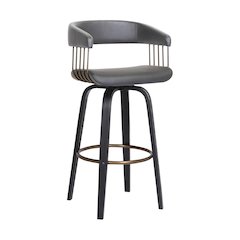 Topanga Upholstered Wood Bar or Counter Stool