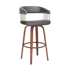 Topanga Upholstered Wood Bar or Counter Stool