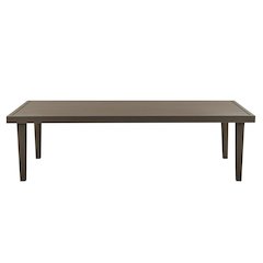 Grenada Aluminum Outdoor Coffee Table in Brown