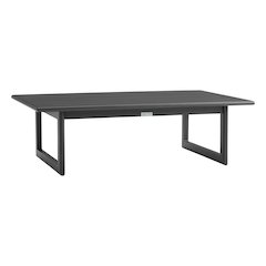 Menorca Aluminum Outdoor Coffee Table in Dark Gray