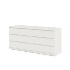 Furnifact White Dresser for Bedroom – Modern Chest of Drawers with Spacious Storage – Stylish and Functional Dresser for Bedroom Clothes, Linens, or Essentials