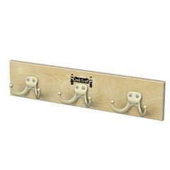 Wall Mount Coat Rail - 3 Hooks