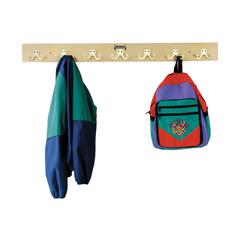 Wall Mount Coat Rail - 7 Hooks