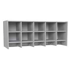 10 Section Wall Mount Coat Locker