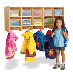 Wall-Mount Coated Locker, 48w x 15-1/2d x 20h, Clear
