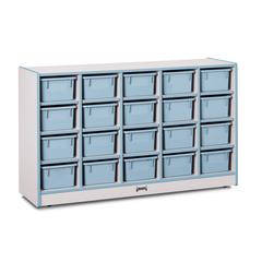 20 Cubbie-Tray Mobile Storage
