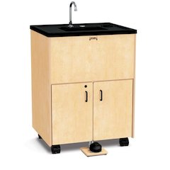 Jonti-Craft Clean Hands Helper – Nonelectric - 38" Counter - Plastic Sink