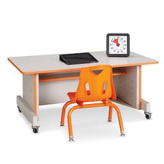 Apollo Single Computer Desk - White Top