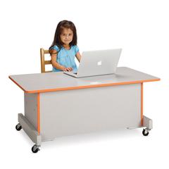 Apollo Single Computer Desk - Teal