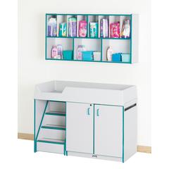 Diaper Changer with Stairs - Left - Navy