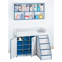 Diaper Changer with Stairs - Right - Purple