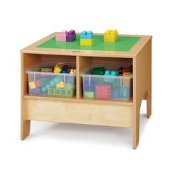 KYDZ Building Table - Duplo Compatible - with Clear Tubs