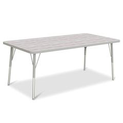 Berries® Rectangle Activity Table - 30" X 60", A-height - Driftwood Gray/Gray/Gray
